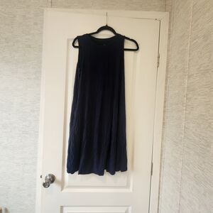 Time and Tru Navy Midi Dress Size M Euc